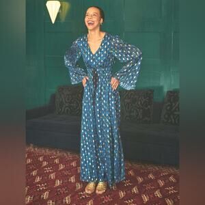 THE ODELLS Odessa Maxi Dress RARE Womens Size Large Whimsigoth Witchy Magical